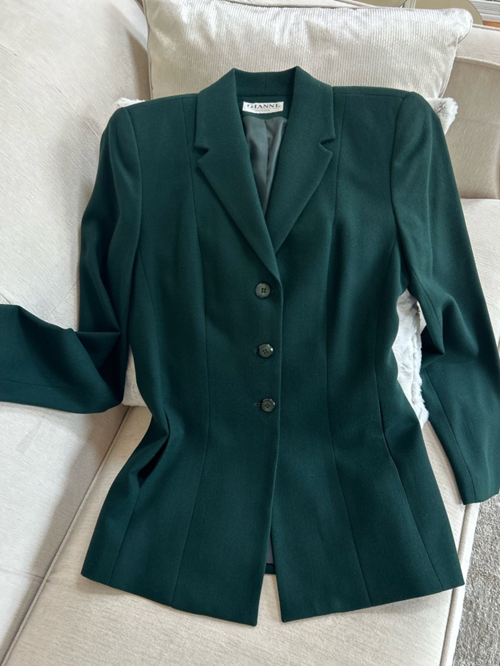 Gianni Emerald Green Tailored Blazer